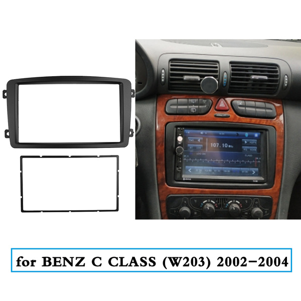 CT24MB12 Merc C Class W203 facelift Double Din Car Stereo Fitting Facia 