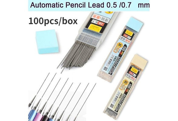100Pcs Graphite Lead 2B Mechanical Pencil Refill Plastic Automatic Pencil B4F7 