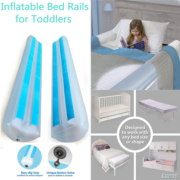 2 Pack Inflatable Bed Rails for Toddlers.Bed Bumper for Kids Baby Bed Guard Child Bed Safety Side Rail Designed for All Sizes Beds Great for Home Hotel Or Travel Wish