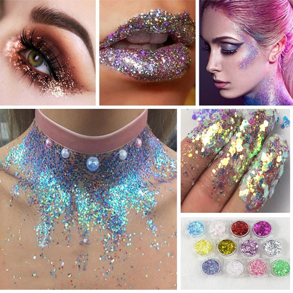 Body Glitter Cream Eyes Sequins Makeup Shining Colorful Face Eyes Lip Body Cosmetic | Wish