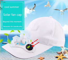 Summer, Outdoor, solarfanhat, solarfancap