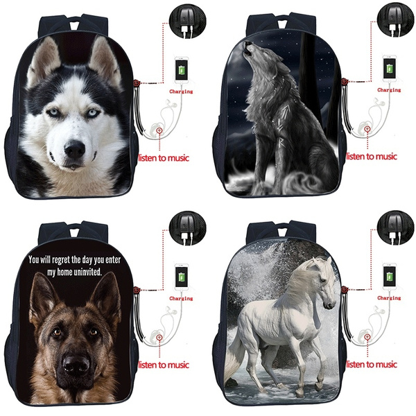 german shepherd school backpack