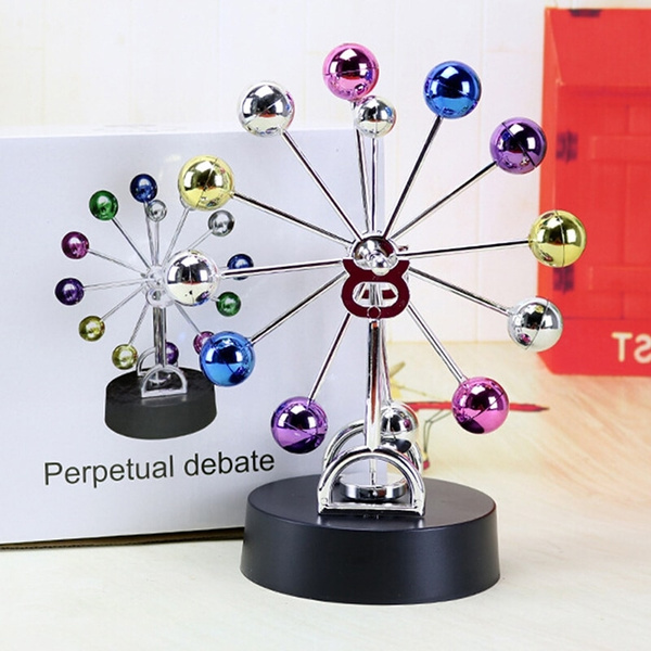 Ferris Wheel Colorful Revolving Balls Electronic Perpetual Motion Desk Toy 