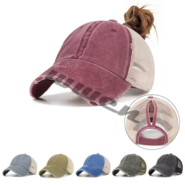 Fashion Sports Ponytail Baseball Cap 