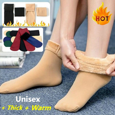 1 Pair  Women's Girls' Socks Autumn Winter Cotton Socks Thickening Casual Home Floor Socks Snow Thermal Keeping  Warm Socks