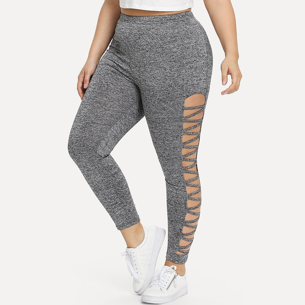 Women Stretch Pants Plus Size Workout Clothes Yoga Pants with Pockets High  Waist Jogging Running Sports Gym Fitness Pants Sweatpants - Walmart.com