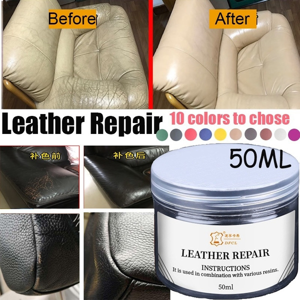 Heat Liquid Leather Vinyl Repair Kit, Leather Sofa Scratch Repair Kit