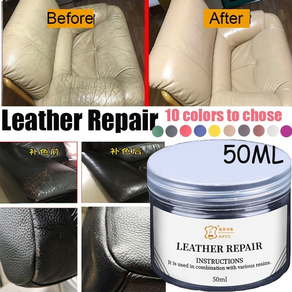 New Universal Leather Repair Tool Car Seat Sofa Coats Scratch No Heat Liquid Vinyl Kit Wish Heat Liquid Leather Vinyl Repair Kit, Leather Sofa Scratch Repair Kit
