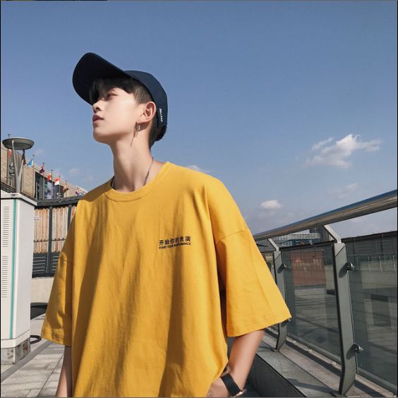 Men Hip Hop T Shirt Chinese printing Retro T-Shirt Streetwear wild