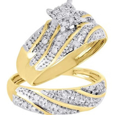 Couple Rings, goldplated, Fashion Accessory, Fashion