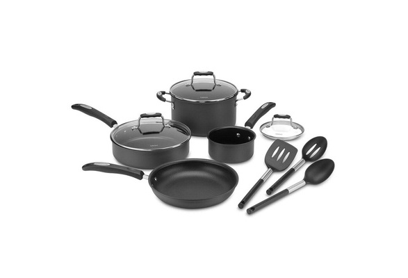 Cuisinart Advantage Non-Stick Cookware Combo - Set of 11 (Black