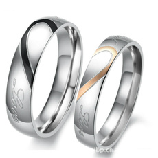 Couple Rings, tailring, Stainless Steel, Love