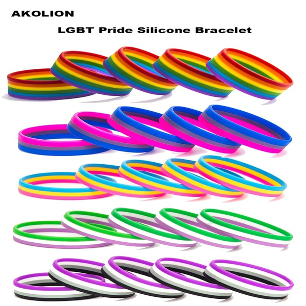 LGBT Rainbow Bracelet Love Rainbow Braclet Gay Pride Wristband Pride ...