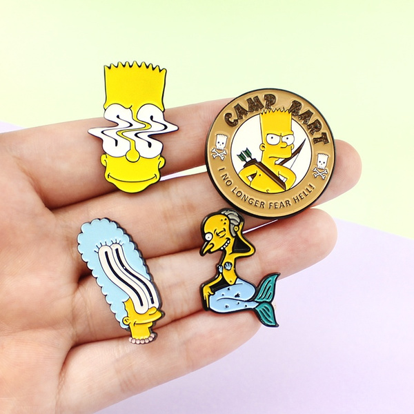 Simpsons Family Pins Mr Burns Bart Simpson Marge Simpson Lapel Pin