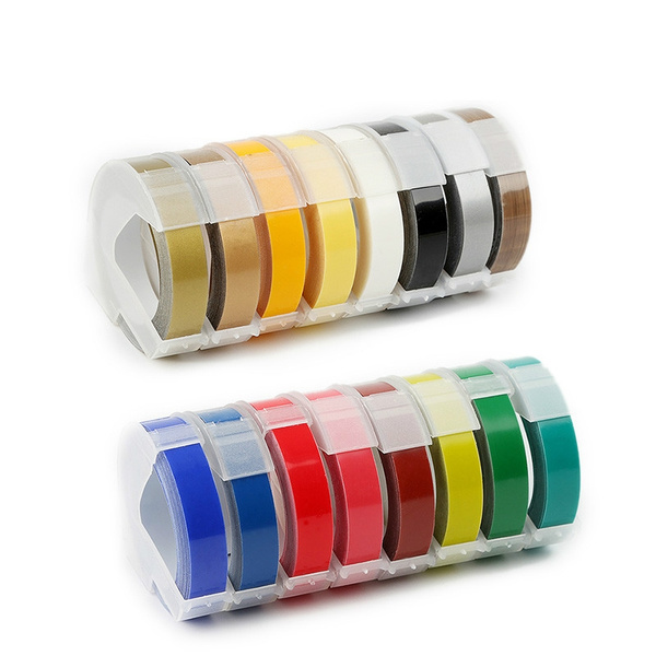 Multicolor 9mm Embossing PVC Label 