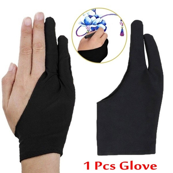 Drawing 2 Finger Glove Graphics Drawing Art Student Pen Tablet Pad Writing Glove 