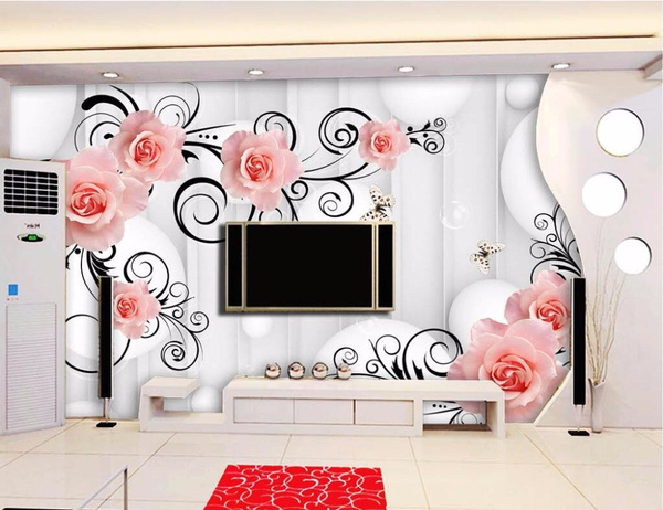 pattern circle photo wallpaper for walls 3d TV background for living room  mural wall papers home decor flooring-paper | Wish