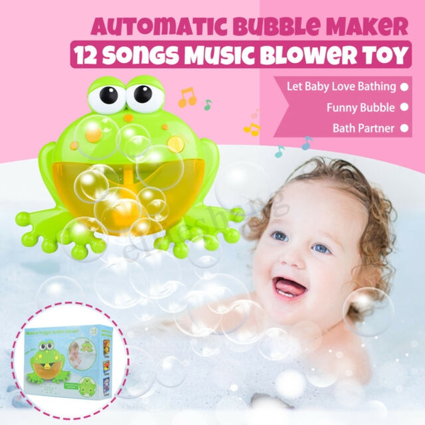 Frog Toy Bubble Bath Toy & Bath Bubble Maker |Kids Bubble Bath & Toddler  Bubble Bath | Kids Bath Toy | Bubble Machine for Kids, 12 Musical Toys for