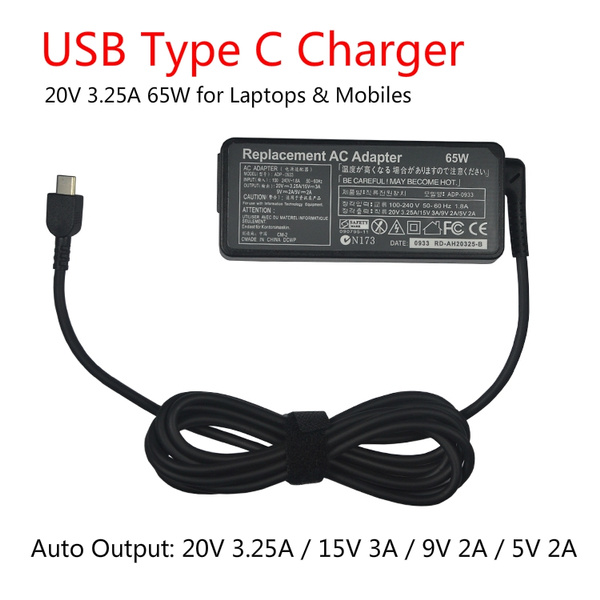 Chargeur USB Type C 65W (5-20V, 3.25A)