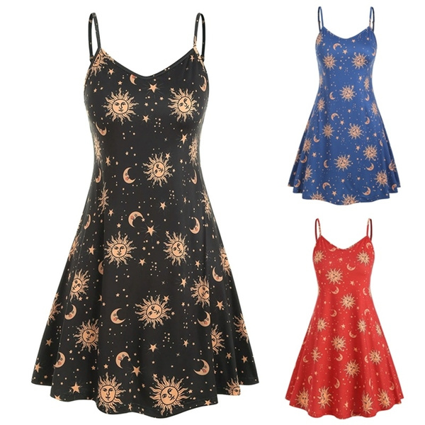 sun and moon dress plus size