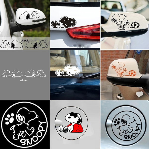 SNOOPY SMILING  5 X 6 VINYL CAR TRUCK WINDOW DECAL STICKERS 