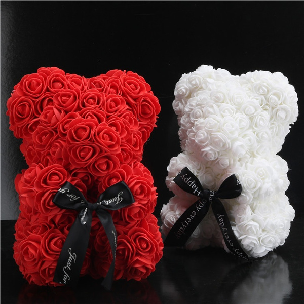 valentine bear roses