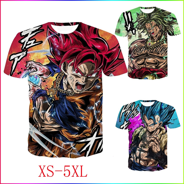 The Movie Dragon Ball Super Broly Goku Vegeta Mens 3d Printed T Shirt Wish