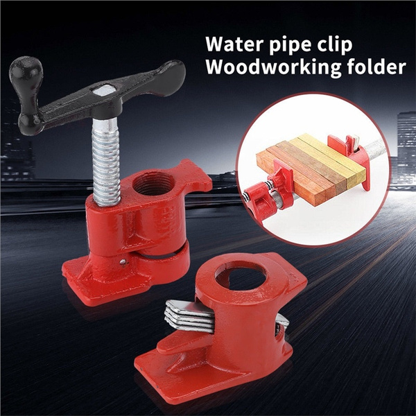 Wood Gluing Pipe Clamp Set Heavy Duty Premium Iron Precision Pipe Clamp