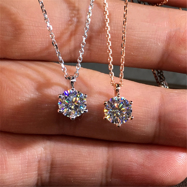 moissanite diamond necklace