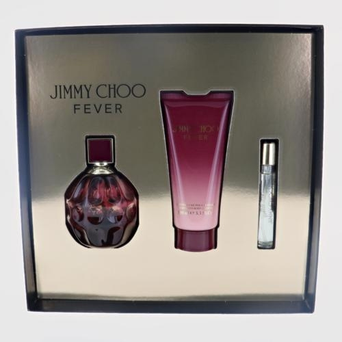 Jimmy Choo Fever By Jimmy Choo 3 Piece Gift Set 3.3 Oz Eau De