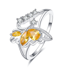 pink, butterfly, butterflyring, elegantring