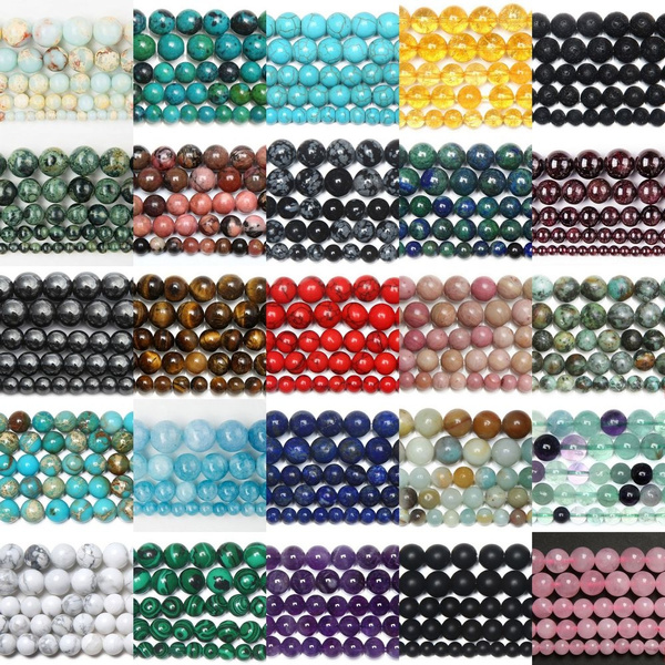 6-8mm 35" Natural Strand Gemstone Freeform Loose Beads For DIY Making Jewelry#3A 