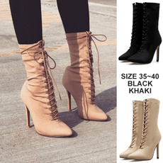 Knee High Boots, Womens Shoes, Leather Boots, Winter