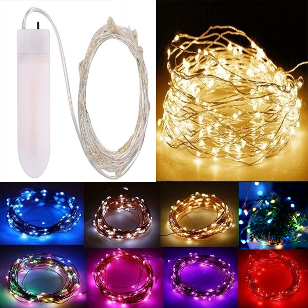 20 30 LED Micro Copper Wire String Battery Powered Fairy Light Xmas Party Decor 