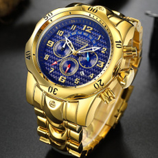 golden, quartz, chronographwatch, relojmasculino