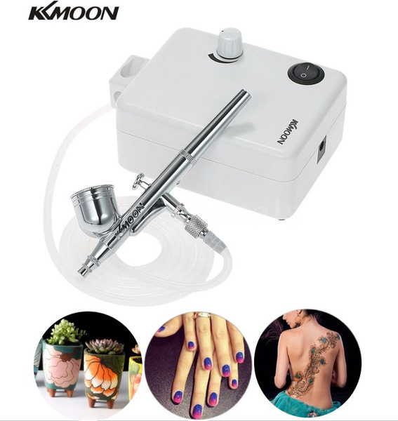 KKmoon Multi-purpose Dual Action Airbrush Mini Air Compressor Set