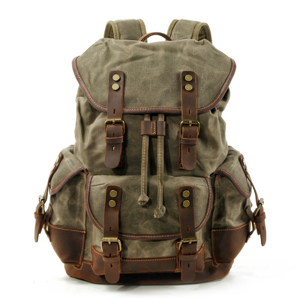 retro hiking backpack