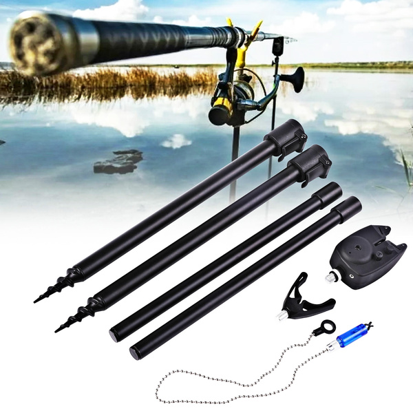 Adjustable Retractable Fishing Rod Pod Stand Holder Sound Alert Fishing  Bite Alarm Water Resistant Fishing Pole Pod Stand Fishing Tackle
