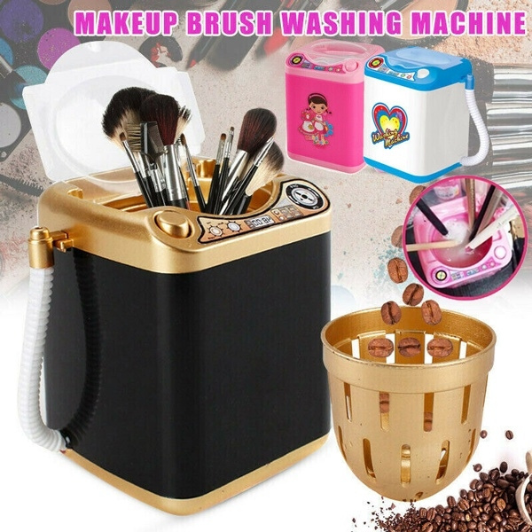 1Piece Girl's Mini Makeup Sponge Makeup Brush Cleaner Washing Machine (  Only Black with Drying Function )