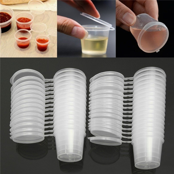 Condiment Cups Containers With Lids Small Food Storage Container