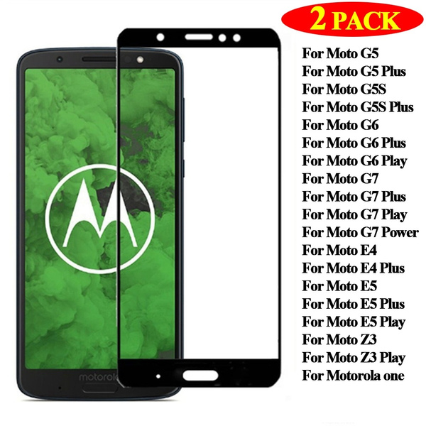 2pack Full Cover Tempered Glass Screen Protector For Motorola Moto G5 G5 Plus G5s G5s Plus G6 G6 Plus Play G7 G7 Plus - motorola moto g5 plus tempered glass screen guard by robux
