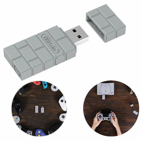 8bitdo Usb Wireless Bluetooth Receiver Adapter For Ps1 Ps4 Windows Nintendo Wish