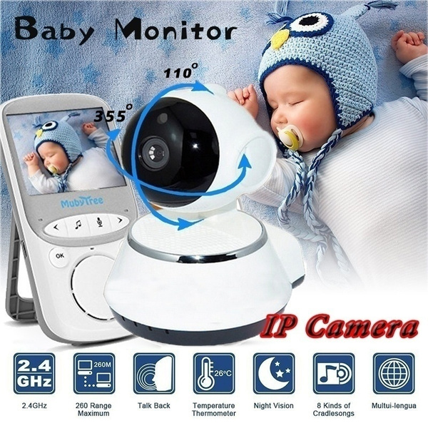 Wireless Baby Mini Monitor Safe Night Vision Temperature Baby Room With Camera 2 Way Talkback Automatic Lcd Audio System Monitor For Baby Security 7p V380 Hd Wifi Wireless Ip Camera Pan Tilt