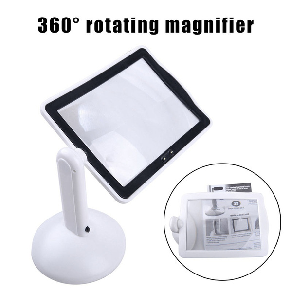 full page magnifier with light