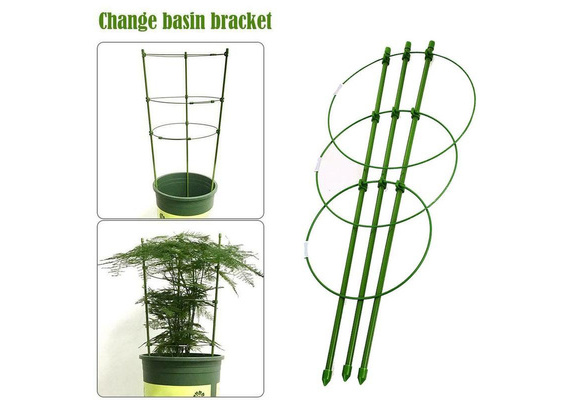 Climbing Plant Support Cage Garden Trellis Flowers Tomato Stand 3 Rings Super