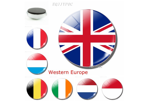 Belgium Flag Fridge Magnet Europe 