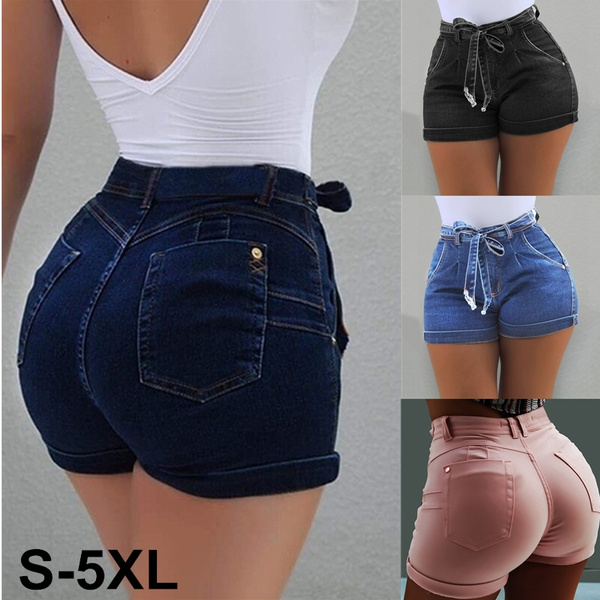 Casual Denim Jeans Women's Straight Rolled Hot Pants Flap Shorts - China  Pants and Trouser price | Made-in-China.com