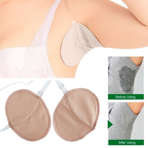 Armpit pads 1 pair underarm sweat dress washable armpit sweat-absorbent  guards shoulder strap