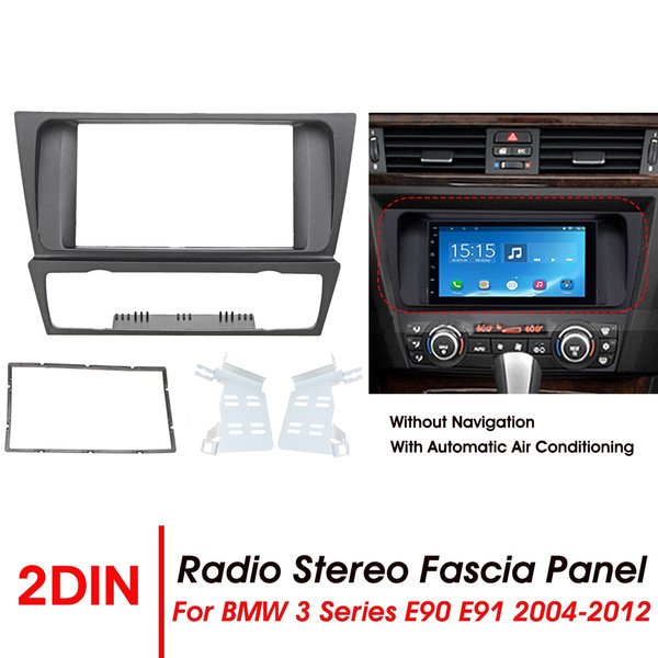 Viviance ZHVIVY 2Din Car Radio Stereo Surround Fascia Panel Plate Adapter For B-MW 3 Series E90 E91 E92 E93 04-12