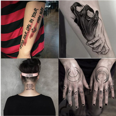 tattoo, Fashion, waterprooftattoosticker, punk